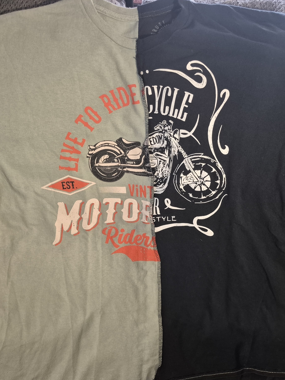Motorcycle Tshirt Live To Ride Trust The Universe Size XL Unisex shirt NWT